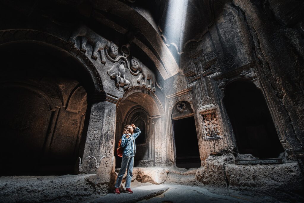Exploring Geghard Monastery