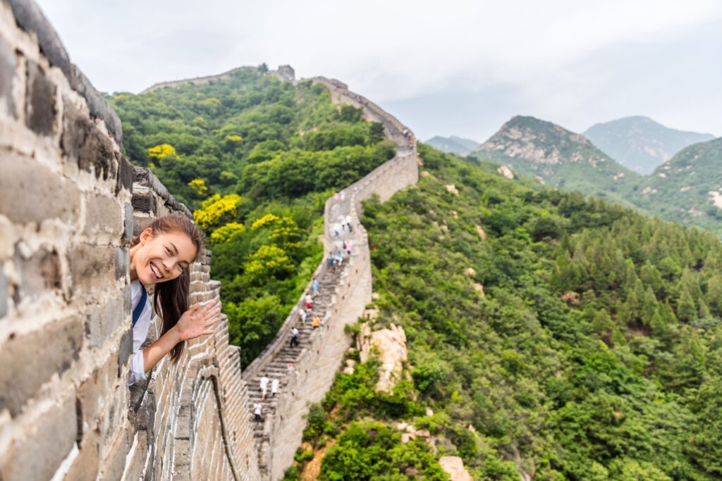 Visiting the Great Wall of China